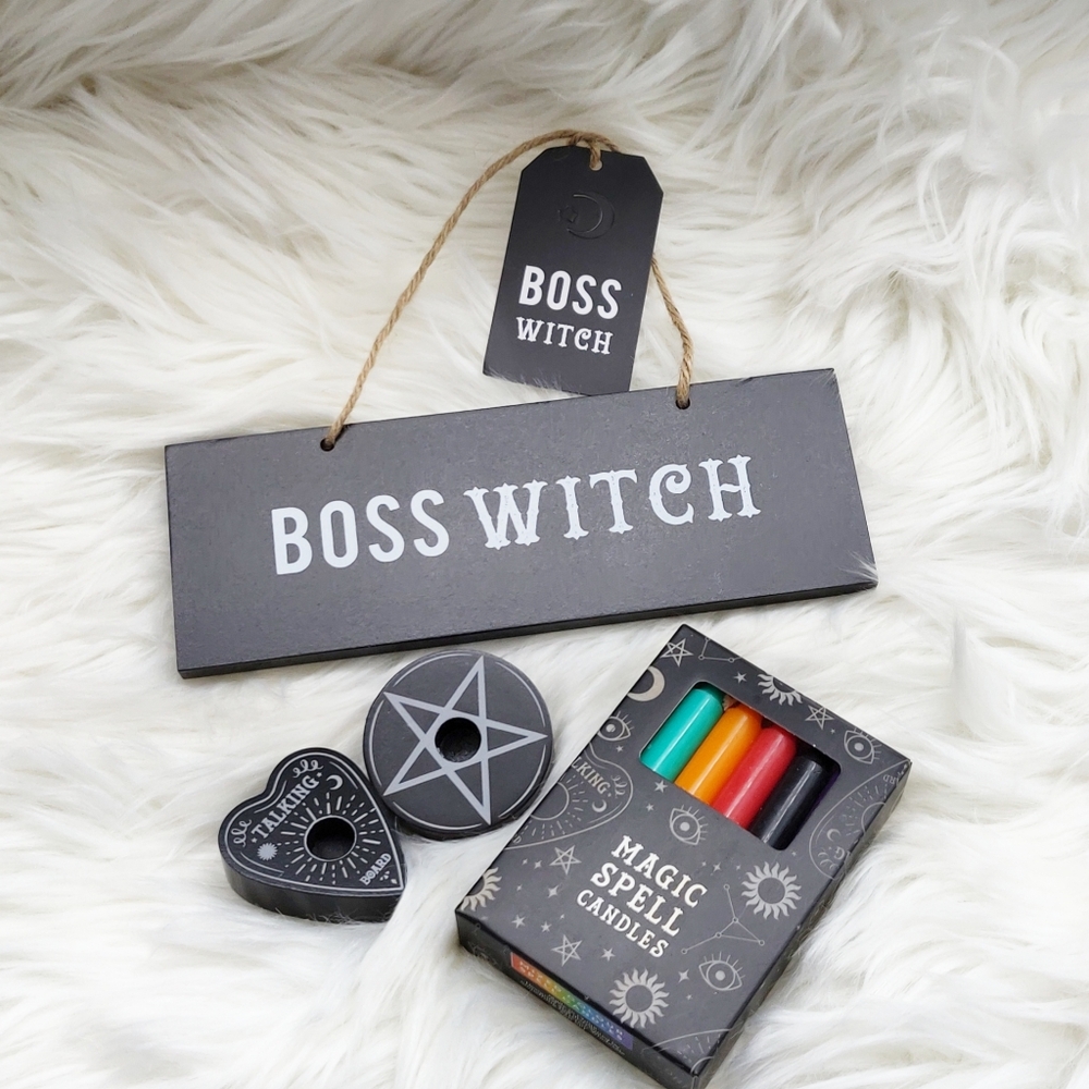 Boss Witch Small Hanging sign